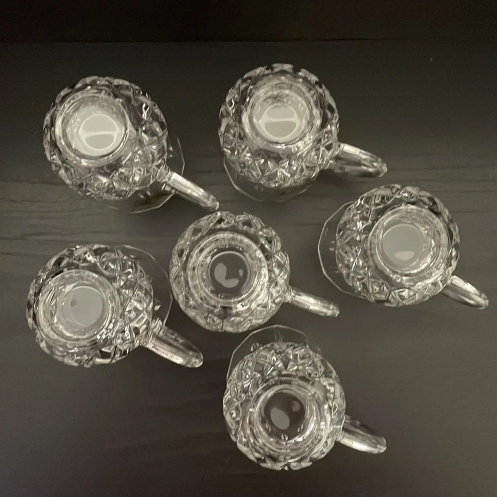 Royal Crystal Rock Cup and Saucer (Set of 6)